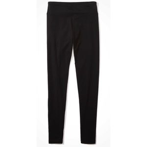 AERIE Black Cotton Leggings S